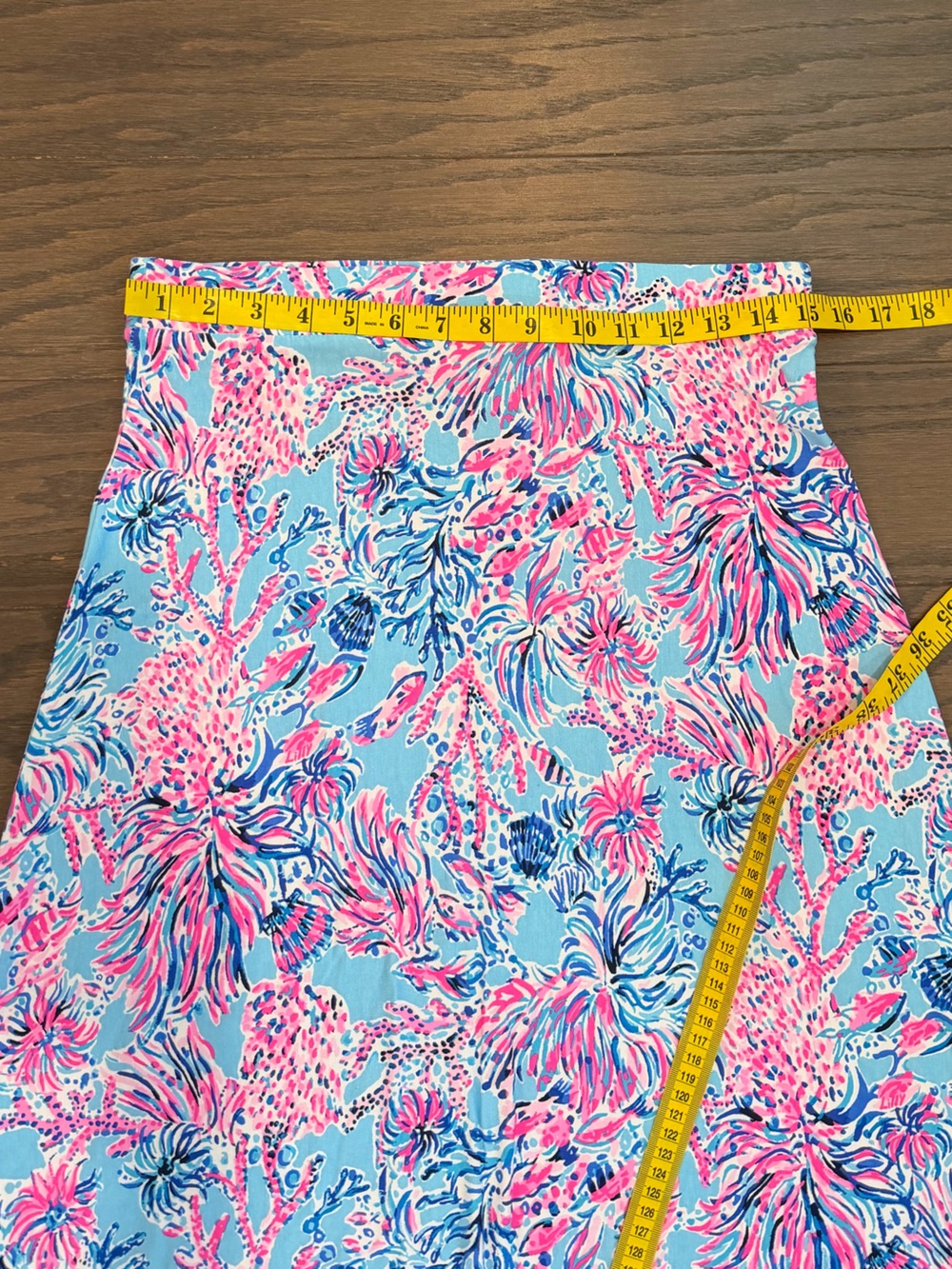 Lilly Pulitzer Adea Maxi Skirt – Celestial Blue Seek & Sea – Size Medium - Picture 5 of 9